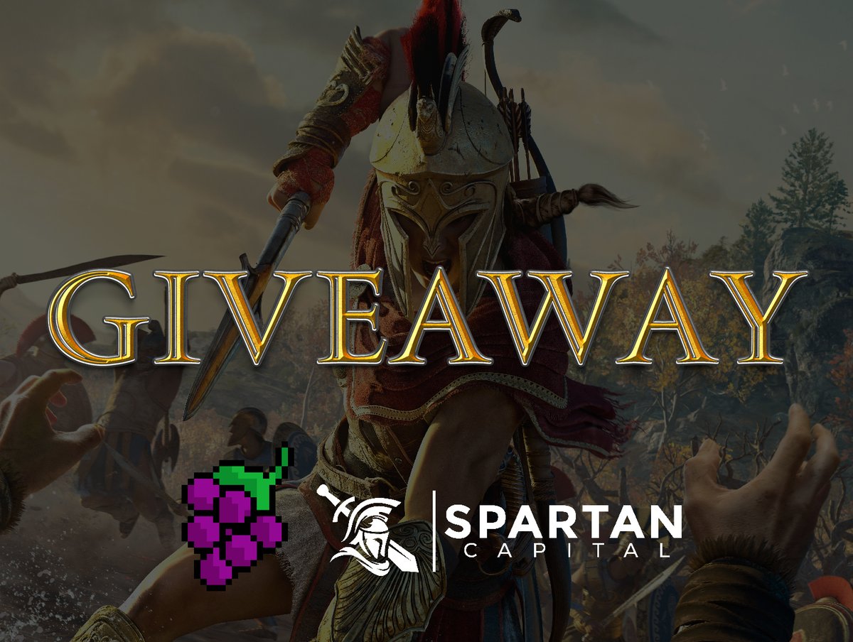 SPARTANS ⚔️ 
We are doing a giveaway with <a href="/grape_finance/">Grape Finance</a> 

To win: 1 GRAPE NFT (Earn passive yields from their node pool😱)

RT + Follow <a href="/grape_finance/">Grape Finance</a> &amp; @StrongSpartaNFT
 
Tag 3 friends ⚔️🍇
