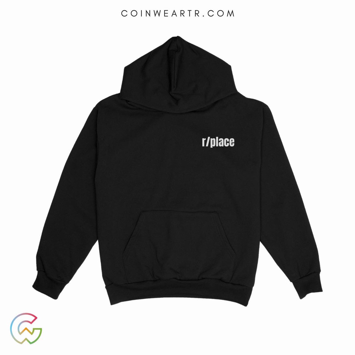 Coinwear R/place Hoodie %100 cotton, DTG Baskı, Orijinal tasarım coinweartr.com