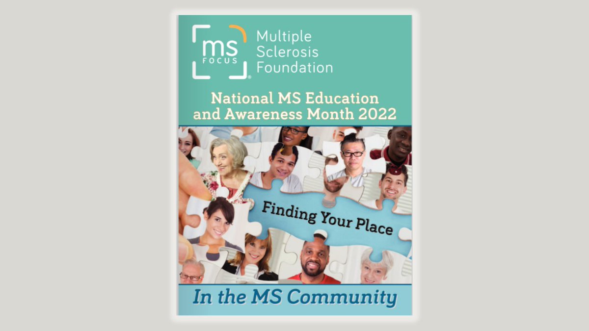 MS_Focus's tweet photo. MS Focus is excited to present our MS Awareness toolkit, "Finding Your Place in the MS Community," available for download or traditional mail!

To secure your own copy: https://t.co/i4WDi6NDqu.

#msfocus #multiplesclerosis #ms #thisisms #msstrong #findingyourplace https://t.co/elcAe612Ac