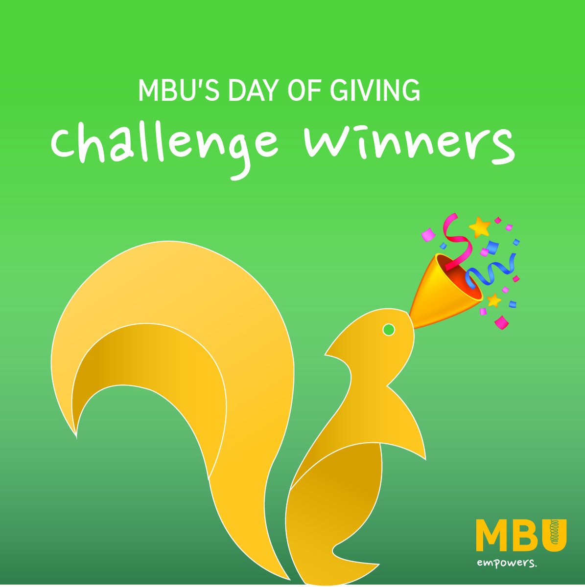 MaryBaldwinU's tweet photo. Congratulations to our Day of Giving Challenge winners! Your prize is coming soon! #MBUDayofGiving https://t.co/ovrjbzTdp3