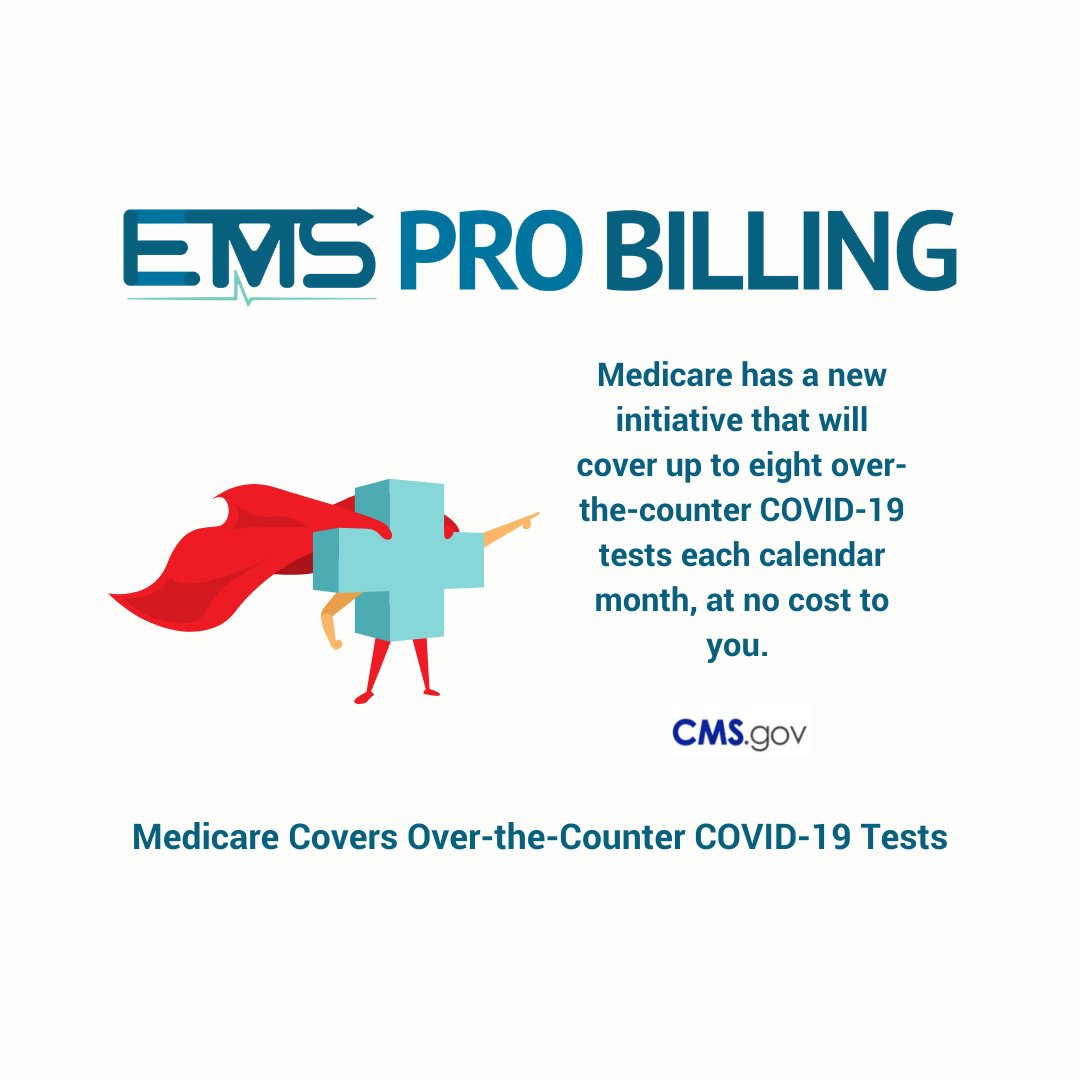 EMSProbilling's tweet photo. Started April 4, 2022, and continues until the COVID-19 public health emergency (PHE) ends:
https://t.co/nX2oyRnkVu...
#Medicare #OTC #covidtests #community #health #safety #support #network #AR #emsprobilling https://t.co/esObfKvn2J