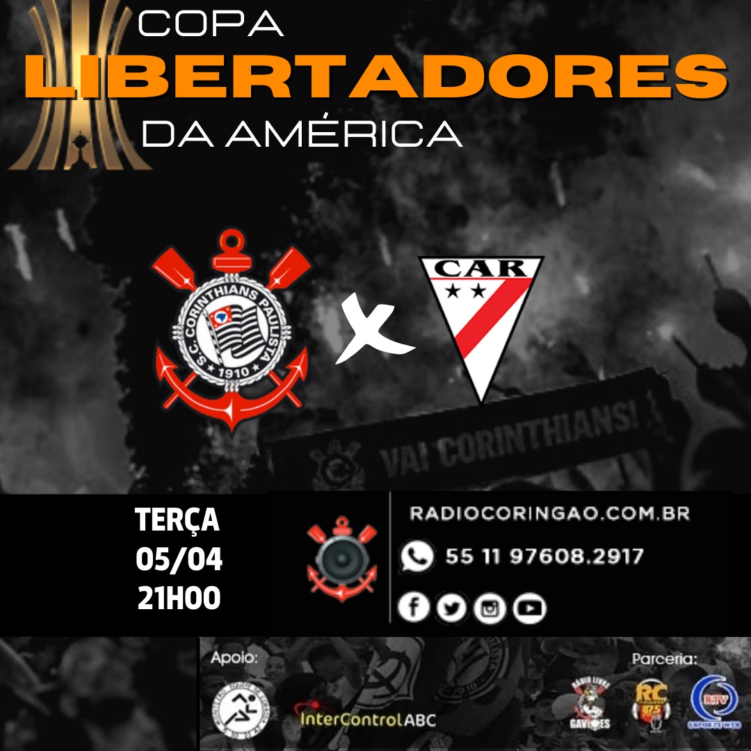 radiocoringao's tweet photo. 🎙⚽️🏴🏳| Estreia na @Libertadores na Bolívia. Hoje tem @Corinthians na @radiocoringao , Rádio Livre @gavioesoficial , Rádio @cpmc_ e Rádio Itaquera 87,5 FM (região da @NeoQuimicaArena)

🎙 @FabioMarcondes 
🎙 @DOMINGOSSCCP 
🎙 @Rodolfo50487980 
🎛 @ginaldsman 

VAI, CORINTHIANS! https://t.co/1QH5OZAbe3