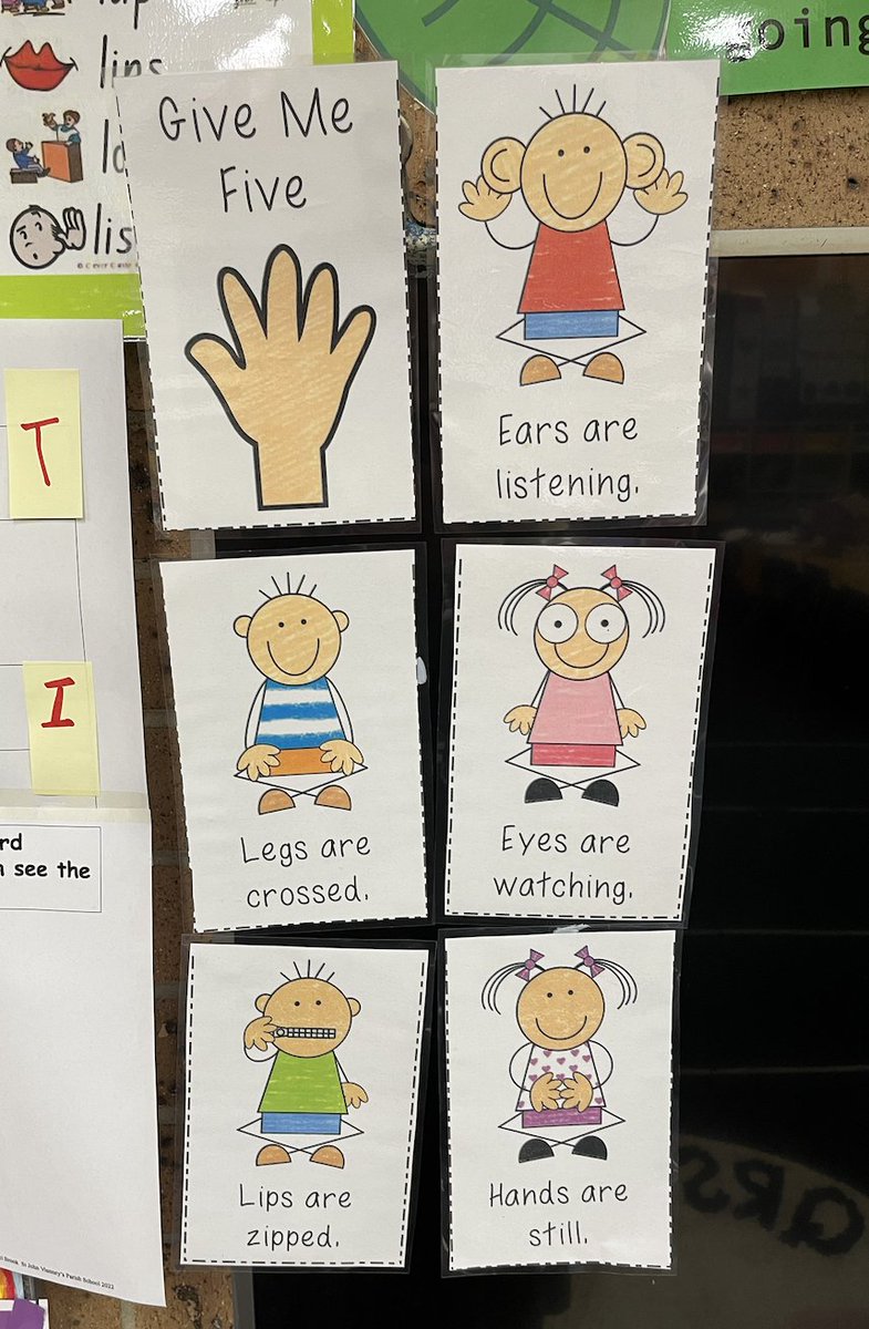 e_smallwood13's tweet photo. While casual teaching in a kindergarten classroom, I saw these 5 L's for learning (look, listen, lips, lap and legs) visual posters. I thought this was a great way to encourage students to display appropriate behaviour when they are using the floor space. #acuedu_p https://t.co/q4PtaM95JL