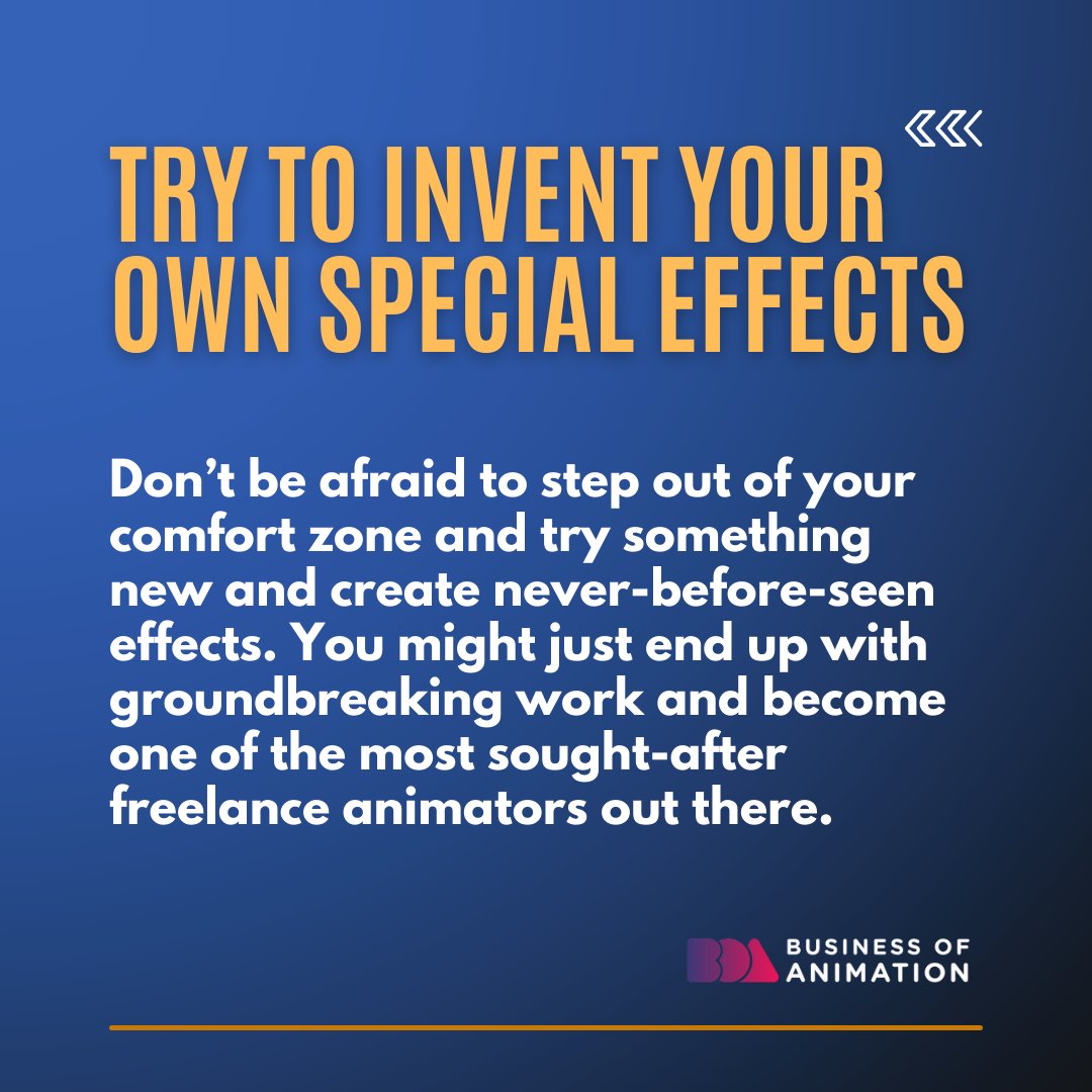 animationbiz's tweet photo. 3. Do your research
4. Try to invent your own special effects

Want to Learn the 4-Part Framework of Becoming a Successful Animator? Sign up for our FREE Masterclass! Link in bio.

#AnimatorsMindset #Animation #AnimationArt #BusinessofAnimation #BusinessForAnimator https://t.co/oEEc2SUbNJ