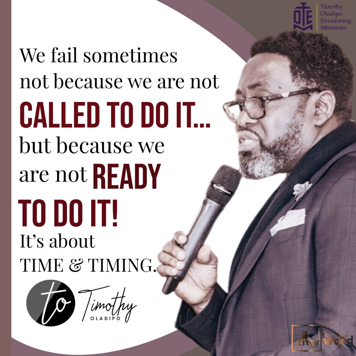 ConnectWithPT's tweet image. Understanding and moving with God’s timing in the season we are in is crucial! 
#TimothyOladipo

#TimeInTheWord #time #timing #season #timeandchance #timeandtiming #GodsTime #beledbythespirit #thereisatimeforeverything