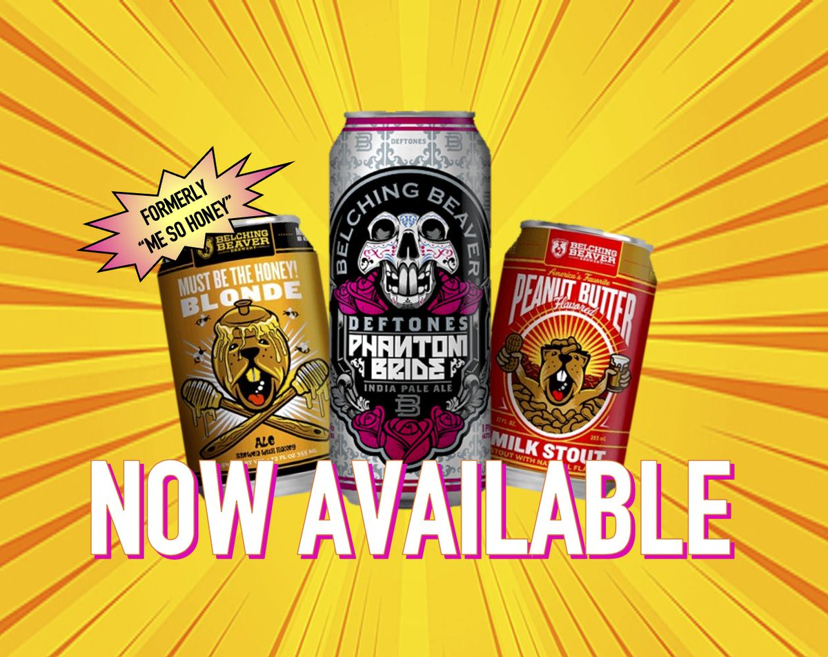CraftBeerImport's tweet image. Out with the old, and in with the new! Your favourites have gotten a new look! Keep an eye out for Belching Beaver’s new packaging with all the same great flavor you love!
#BelchingBeaver #NewLook #MilkStout #DeftonesIPA #Blonde