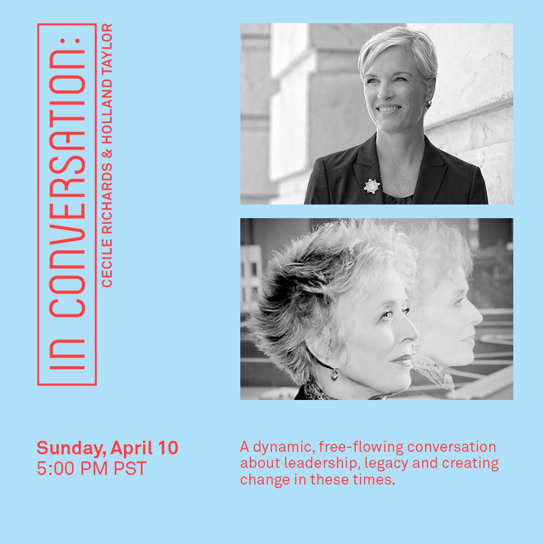 PasPlayhouse's tweet image. THIS SUNDAY! @CecileRichards &amp;amp; @HollandTaylor are set to have a dynamic conversation at #PasadenaPlayhouse + we want to hear from YOU!

Anything you want to ask them? Reply to this thread + watch the FREE livestream to see if your questions are selected ➡️ bit.ly/3DaTZbS