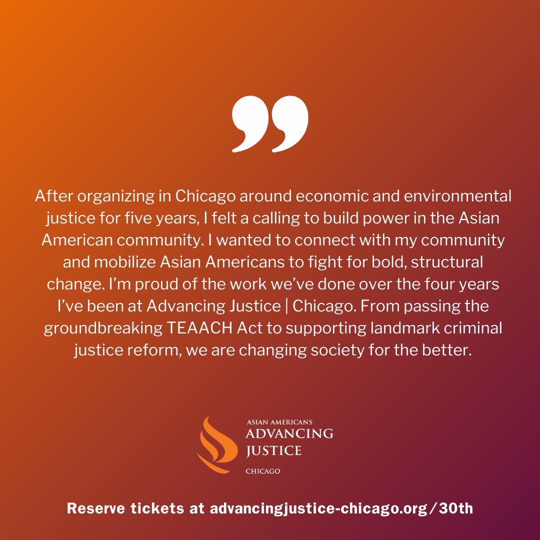 AAAJ_Chicago's tweet photo. Today's spotlight is on ED Grace Pai! As we approach our 30th Anniversary Celebration on Thursday, May 5th, you'll meet @AAAJ_Chicago staff & board members who have influenced our work in the AsAm community. Celebrate #30YearsofJustice with us: https://t.co/DaHExCpjOx https://t.co/6GiUtVeSHu