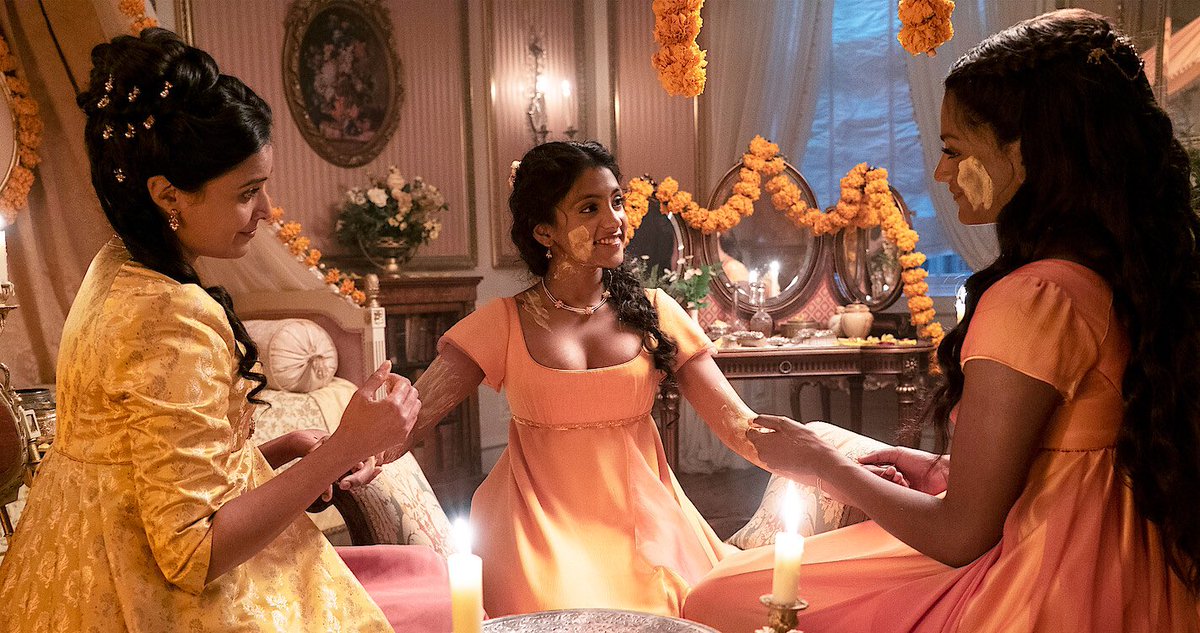 thanixo's tweet photo. This right here… this made me happy 

#Bridgerton #indiangirl https://t.co/TGABNleCsT