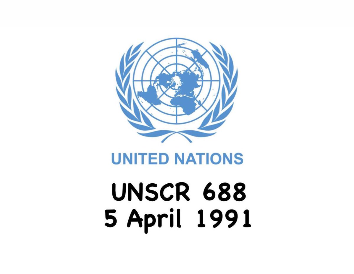 FalahMustafa's tweet photo. 31 years ago today the #UN Security Council passed Resolution 688 to protect the people of #Kurdistan on the basis of #Humanitarian_Intervention
This resolution helped Kurdistan start its journey towards building what it is today.
We will never forget this intervention! #SCR688 https://t.co/DmAmNE2f6S