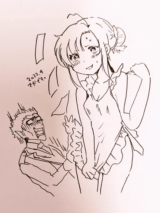 入院中でも描けるかなRTA状態で描きましたが…描けるときに描けばなんとかなりそうかもしれない…!
っていうΔヒナイチ君裸エプロンリベンジ 