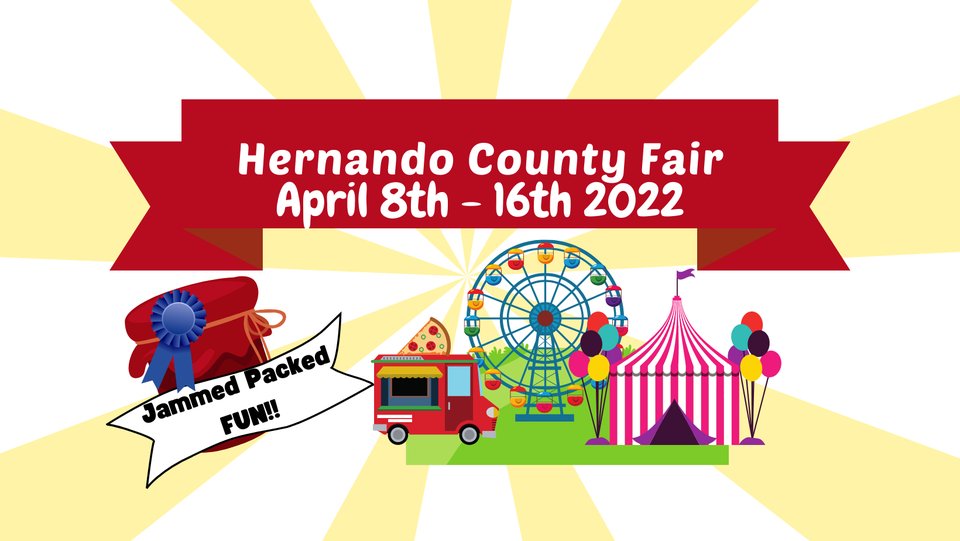 Listen for your chance to win admission passes to the Hernando County Fair which starts Friday April 8th!!  Broadcasting Live from the fair Tues night starting at 6pm