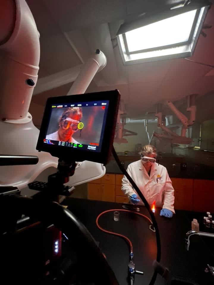 ChemWithDrH's tweet photo. I am so honored to be a part of the #LightTheWayCatholicU campaign and for helping spread the great work being done in the @CatholicU_Chem! This was so much fun to film, and lighting a Bunsen Burner never looked so cool! https://t.co/LbAbN88ZVR