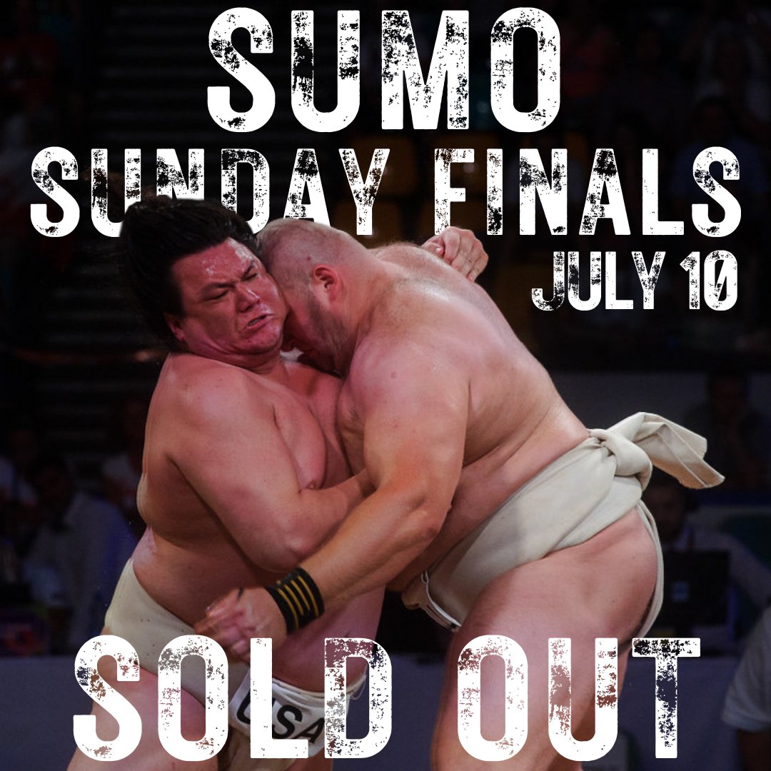 TWG2022's tweet photo. 🚨 SOLD OUT: The Medal Round for Sumo on Sunday, July 10! 

Limited tickets remain for July 9 at Boutwell Auditorium, don’t wait to buy your tickets NOW! → https://t.co/L9X3S0St3a

#RoadtoBHM https://t.co/tS9AzMzcT7