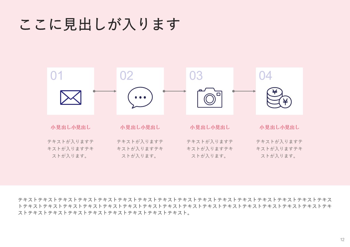 エフォートレス デザイン パワーポイント良質デザイン集 ビジネス資料を簡単におしゃれにできます Al Twitter 見やすい資料が簡単にできる パワーポイントデザインを提供しています 手順説明用のスライドはいかがでしょうか T Co Gwbazf34cu 資料作成