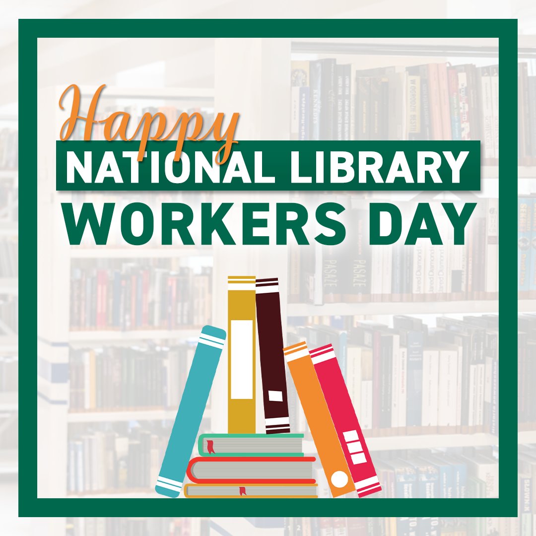 Happy National Library Workers Day! We wanted to give big MAHALO to our members who keep our libraries running. Thank you for all you do!