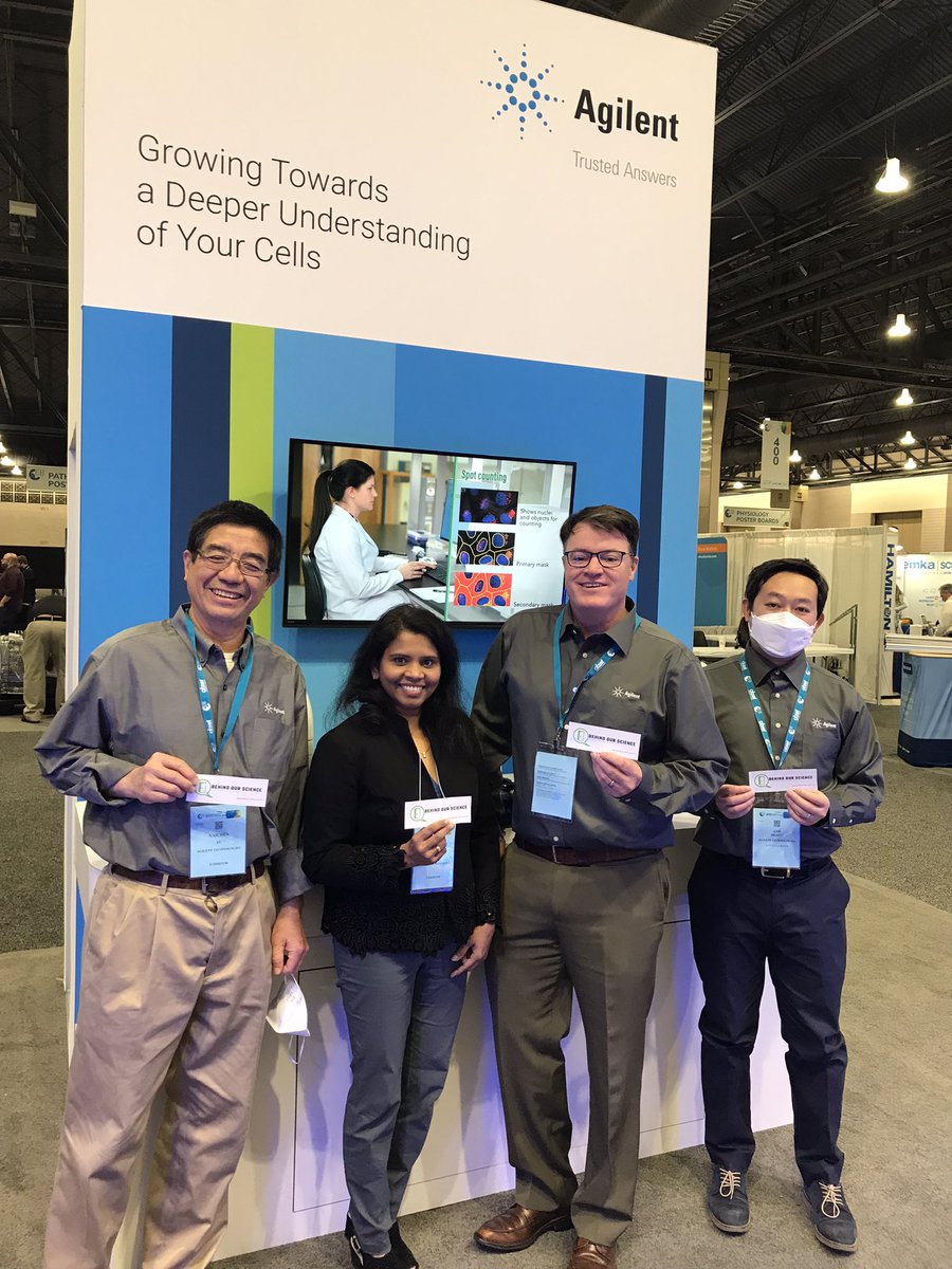 behindourscienc's tweet photo. Thank you @Agilent @AgilentLife for checking out our @behindourscienc podcast at @expbio @ASIPath @histochemnews #scicomm #expbio #eb2022 #asip2022 https://t.co/1PPhU0S9Cu