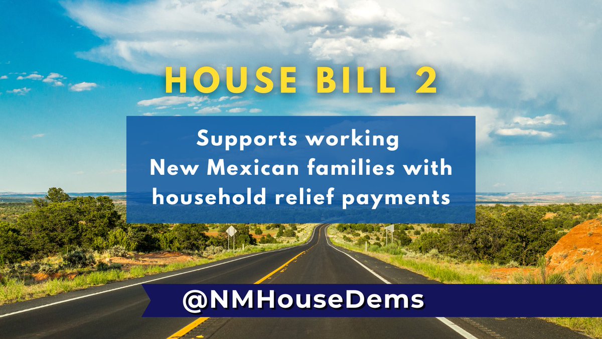 HB 2 would provide New Mexicans relief from the financial impact of rising gas prices.
✅Single filers would receive two payments of $250 (totaling $500)
✅Joint filers and heads of households would receive two payments of $500 (totaling $1,000)
#NMPol #NMLeg