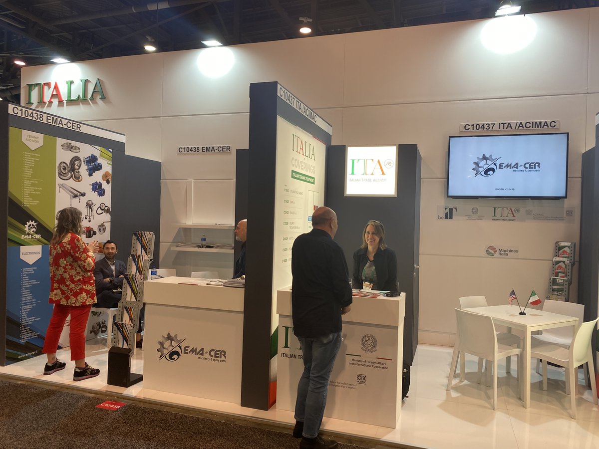 ITAChicago's tweet image. At #Coverings2022 and in the #CeramicProcessing industry? Visit the Italian Ceramic Equipment Pavilion to meet our 6 Italian exhibitors! 

Our team is at Booth C10437 to field your questions and help you find the best Italian partner to fit your needs.

#Ceramic @Coverings