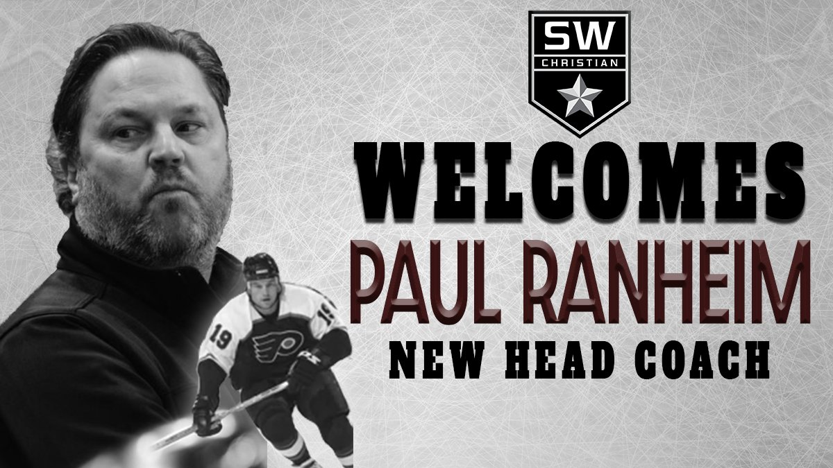 swchssports's tweet photo. We are excited to announce Paul Ranheim as the new head coach for the Stars hockey program! Paul has 25+ years of playing and coaching experience ranging from youth to NHL! 

Bio in link: https://t.co/UAhgWtQIQO

@FollowThePuck @swchsstars @SWCRHockey @pranheim https://t.co/O3bURKw2JH