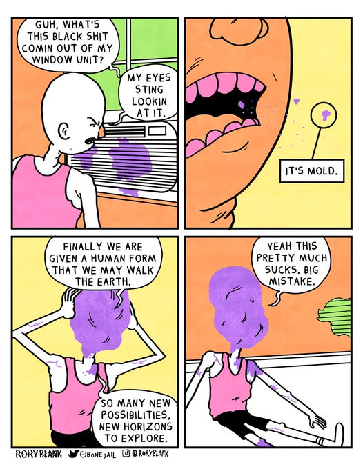 i scrapped the comic strip i was going to run today and drew this instead because my ac is full of mold 