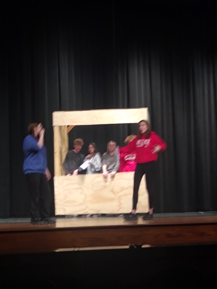 This play is so funny! Can't wait for people to see it May 7 and 8.