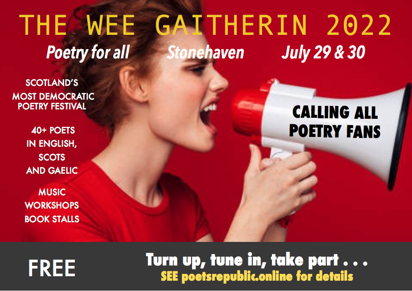 poets_republic's tweet photo. The Poets' Republic &amp; Drunk Muse Press are proud to be supporting The Wee Gaitherin poetry festival. Watch this space for updates. https://t.co/ztS7dieFmI