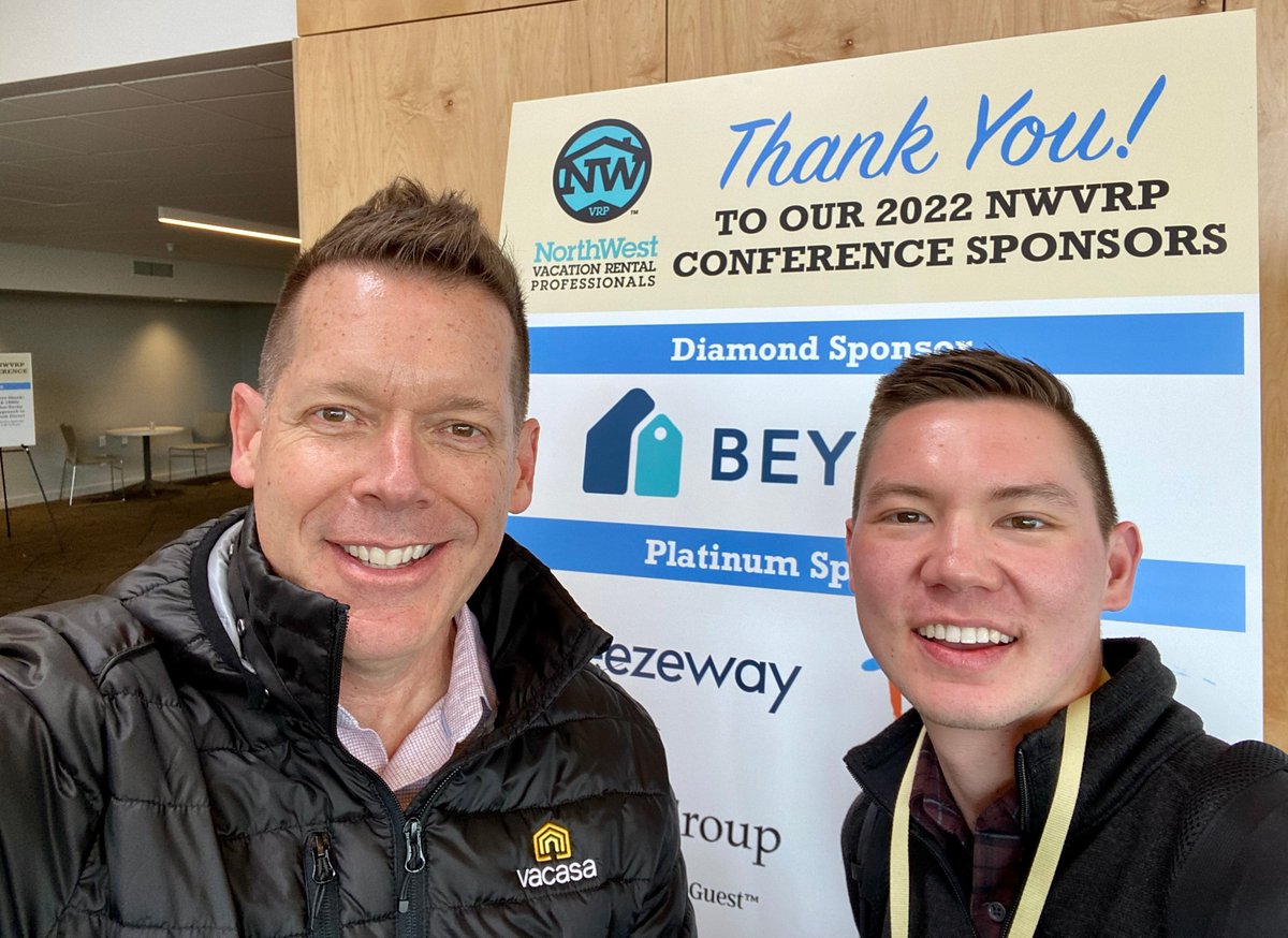 vacasarentals's tweet photo. And that's a wrap! The 2022 Northwest Vacation Rental Professionals (@nwvrp) Annual Conference in Seaside, Oregon has come to an end. Our Vacasa team members Kenny and Jake had a great time attending this #vacationrental industry event.
#Vacasa #NWVRP #IndustryEvent https://t.co/VskJFro5Vl