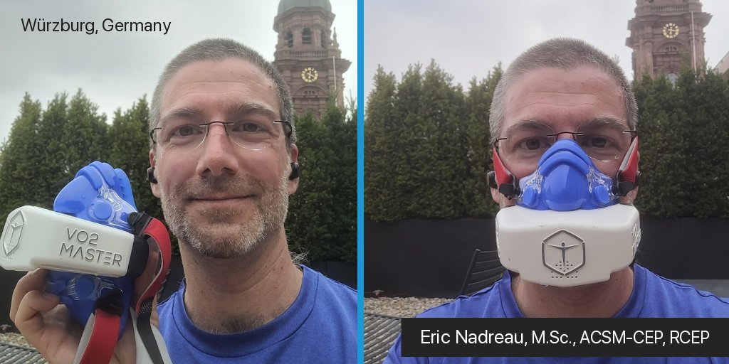 vo2master's tweet photo. Commercial Technical Team Senior Manager Eric Nadreau tried on the VO2 Master Analyzer in Würzburg, Germany—and likes what he sees.

#ontheroad #fibo2022 #performancetesting #portableanalysis #vo2master https://t.co/FiV4P5iN2O
