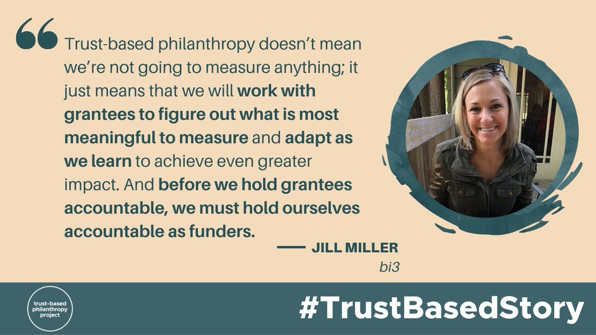 At bi3, it's been a journey to shift from a traditional approach of #philanthropy to one that is trust-based. Our President & CEO Jill Miller reflects on this shift and what it means for our work in this #trustbasedstory on @TrustBasedPhil: trustbasedphilanthropy.org/stories/jill-m…