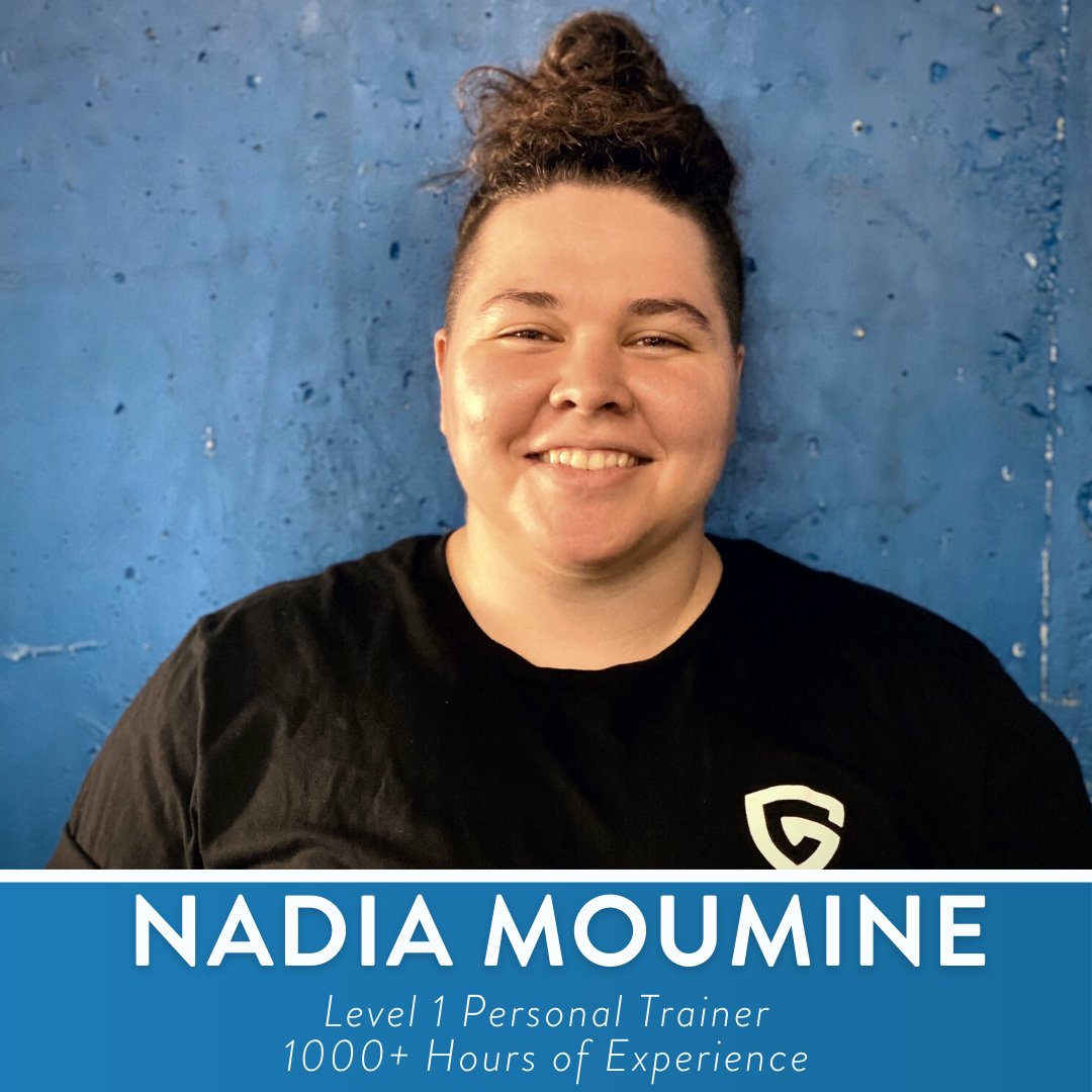 Meet Nadia! Nadia joined GymIt Watertown last year as a personal trainer and has been helping her clients feel strong and powerful ever since.⁣ With a powerlifting background, Nadia specializes in strength training, mobility and functional movement, body recomposition and more!