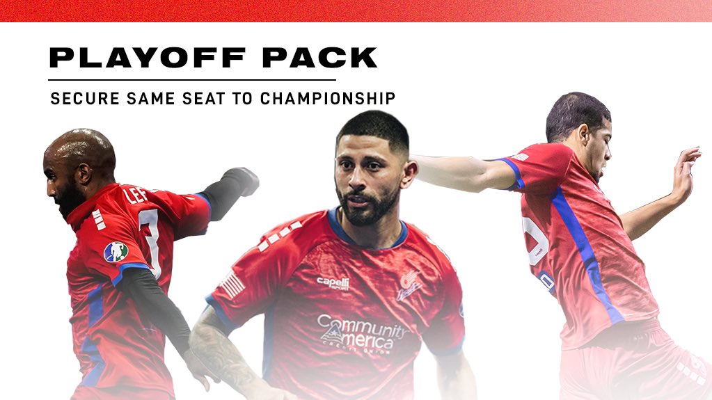 Playoffs are Coming to Kansas City!! 

Your Comets have secured the #3 Seed throughout the <a href="/MASLarena/">MASL</a> playoffs! Don't miss it!

Lock in your seat with a Playoff Pack and we will see you Tuesday!

🎟 ➡️ kccomets.com/playoff-ticket…