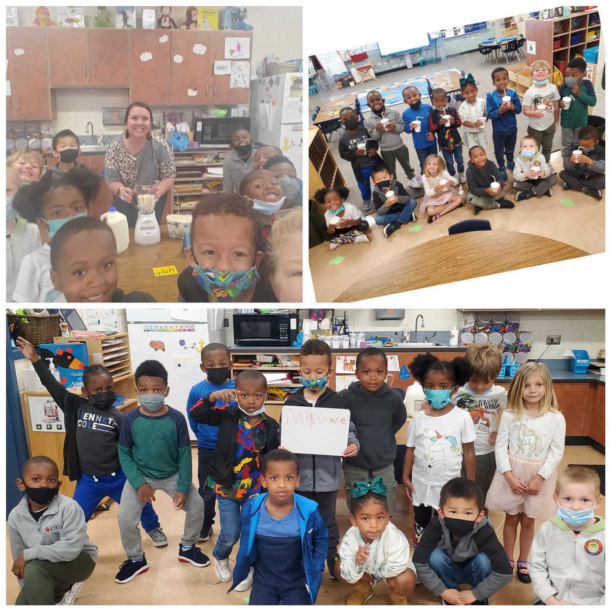 MrsJBonds's tweet image. Tasty Tuesday calls for making milkshakes, think-write-pair-share 💭🖍 of our favorite foods, and jelly bean math to practice teen numbers! 😋 #WOYC22 @RTEFlightStatus @R2CFCD #connectinglettersandsounds #writinginprek