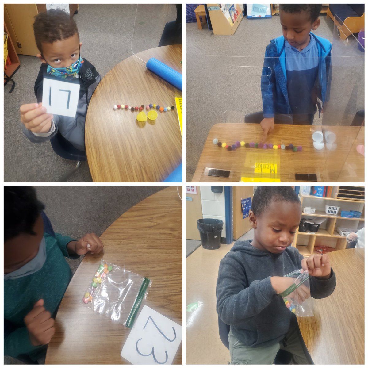 MrsJBonds's tweet image. Tasty Tuesday calls for making milkshakes, think-write-pair-share 💭🖍 of our favorite foods, and jelly bean math to practice teen numbers! 😋 #WOYC22 @RTEFlightStatus @R2CFCD #connectinglettersandsounds #writinginprek