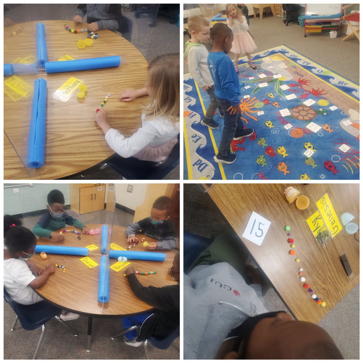 MrsJBonds's tweet image. Tasty Tuesday calls for making milkshakes, think-write-pair-share 💭🖍 of our favorite foods, and jelly bean math to practice teen numbers! 😋 #WOYC22 @RTEFlightStatus @R2CFCD #connectinglettersandsounds #writinginprek