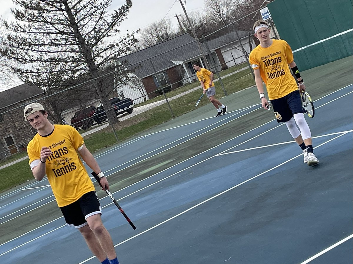 OG Titan Tennis with a win tonight over Defiance. Titans win 4-1. (2-1 on season, 1-0 WBL)