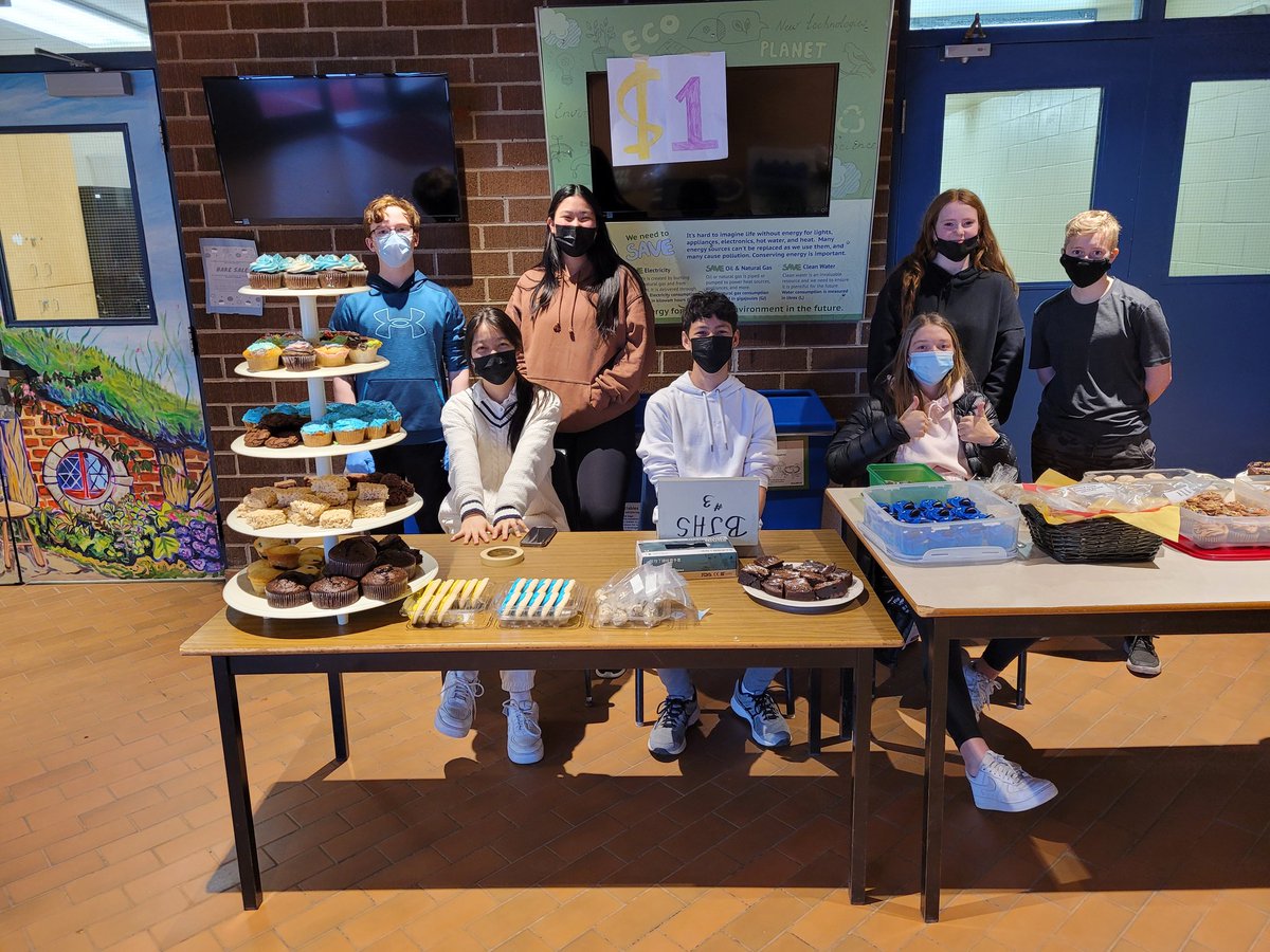 DurdleCathy's tweet photo. 901 &amp; 902 had a bake sale and raised $1018 that will go towards a bursary to honor Ms Clarke's memory. It will be awarded to a RL alum for next 4 years to someone who shared her values. She believed in altruism, kindness, and taking care of one another. #BeKindAlways @RLJH_HRSB https://t.co/smr7y563yO