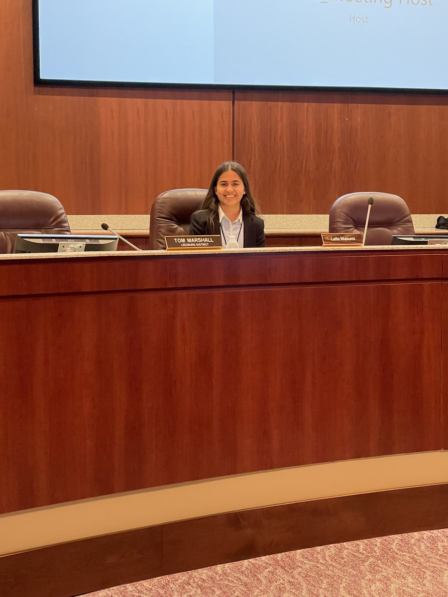 MsRichardTweets's tweet photo. Check out @JohnChampeSCA’s President, Laila, presenting at tonight’s school board meeting! You did us proud, @MasumiLaila 🤝 https://t.co/Su3jCG70qr