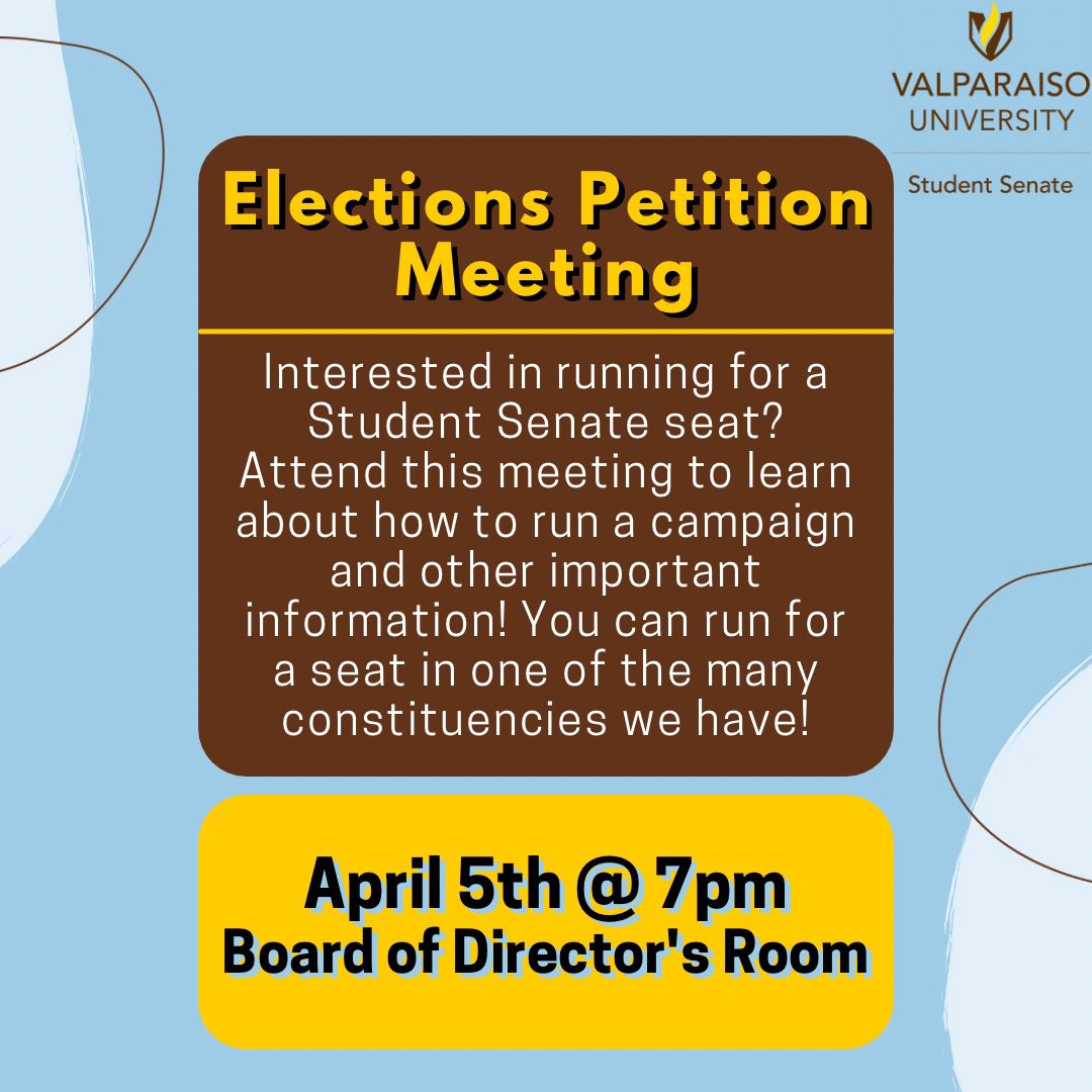 Valpo Student Senate tweet media