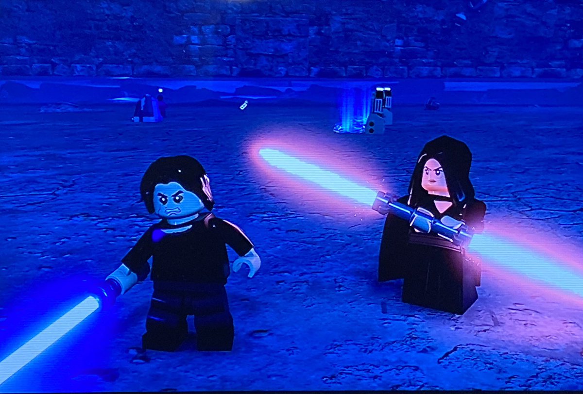 MilliolaShip's tweet photo. I made a silly purchase and did a  speed run of the lego game really fast just for this moment of 2 surprises of being able to play as Ben Solo &amp; Empress Rey Palpatine of the Final Order ❤️
@starwars I spent $60 just for the Dyad. #BringBenSoloBack and I will spend more. #Reylo https://t.co/K7Lyd3GbOo