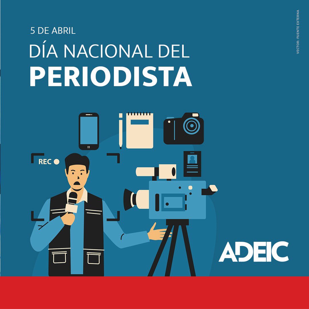 adeicrd's tweet photo. Hoy expresamos nuestro reconocimiento a los periodistas dominicanos por su dedicación de informar, entretener y educar día a día a la Sociedad Dominicana con ética y credibilidad. ¡Feliz día del Periodista! #ADEIC #Periodismo #Periodista #RepúblicaDominicana https://t.co/eRmc17EZS0