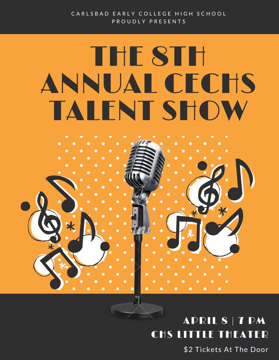 The 8th Annual CECHS Talent Show​
April 8th 7pm

CHS Little Theater

$2 tickets at the door