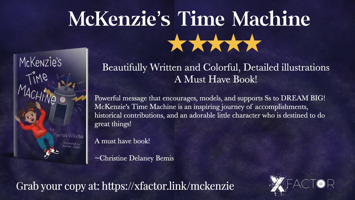 MatthewXJoseph's tweet image. Beautifully Written + Colorful, Detailed illustrations  
A Must Have! 
DREAM BIG! @M_Time_Machine  is an inspiring journey of accomplishments, historical contributions, and an adorable little character who is destined to do great things!
@ChristineBemis2 
#CodeBreaker
#XfactorEDU