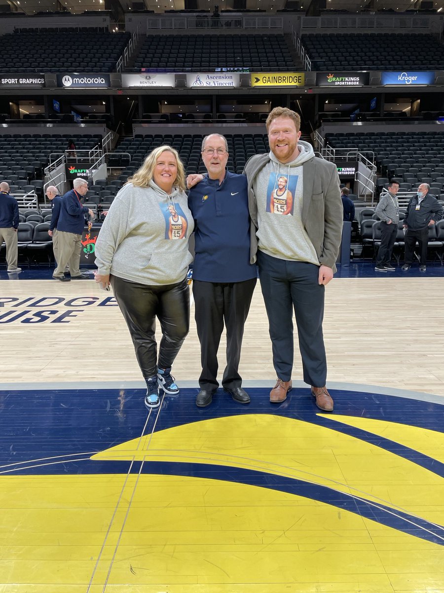 Farewell to NBA Tour, final game at Gainbridge Fieldhouse, Part 2. You are only as good as your co-workers. Blessed with many over years: Tim, MaryKay, Jeff but these two, Krissy Myers and Wes Kaminski endured these latter years with me. Thanks to all!