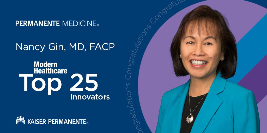 PermanenteDocs's tweet photo. Congratulations to @NancyGinMD, executive vice president and chief quality for The Permanente Federation, on being named one of @modrnhealthcr's 2022 “Top 25 Innovators." https://t.co/qEVbPwkU3R #PermanenteMedicine #PermMedLeads #PermMedInnovates @SCPMGCareers https://t.co/SHKyyX5fTJ