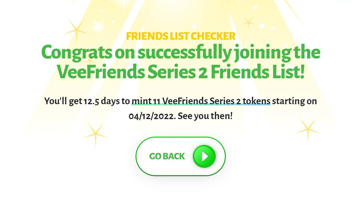 11/30...Beating the odds! Fired up! 🥳
<a href="/garyvee/">Gary Vaynerchuk</a>
 <a href="/veefriends/">VeeFriends</a>
 #VeeFriends