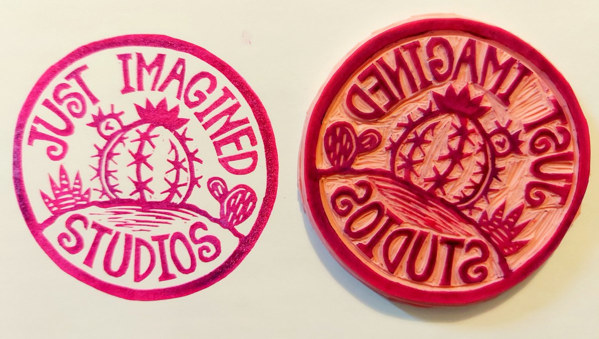 StarboundBear's tweet photo. linocut: custom logo https://t.co/4BmHTK7Xu9