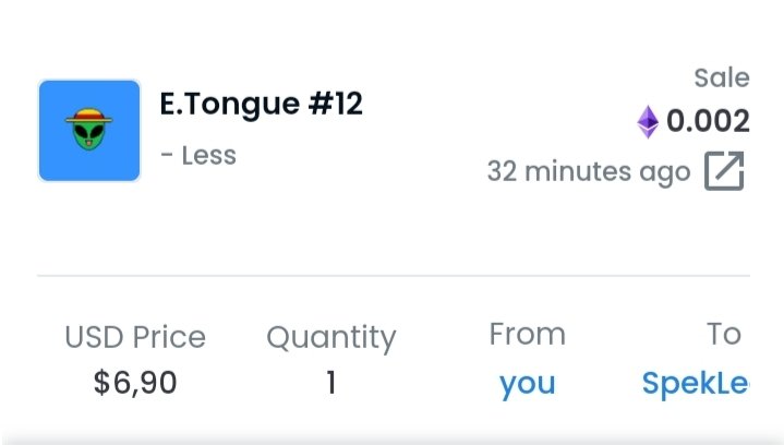 et_clube's tweet photo. E.Tongue #12 sold to @LeoneSpek 🖖🏼
Thank you so much 🥰
Welcome to our #ETCommunity
#NFT #NFTs #NFTcollection #nftcollector #NFTCommunity https://t.co/euE3qnIn2O
