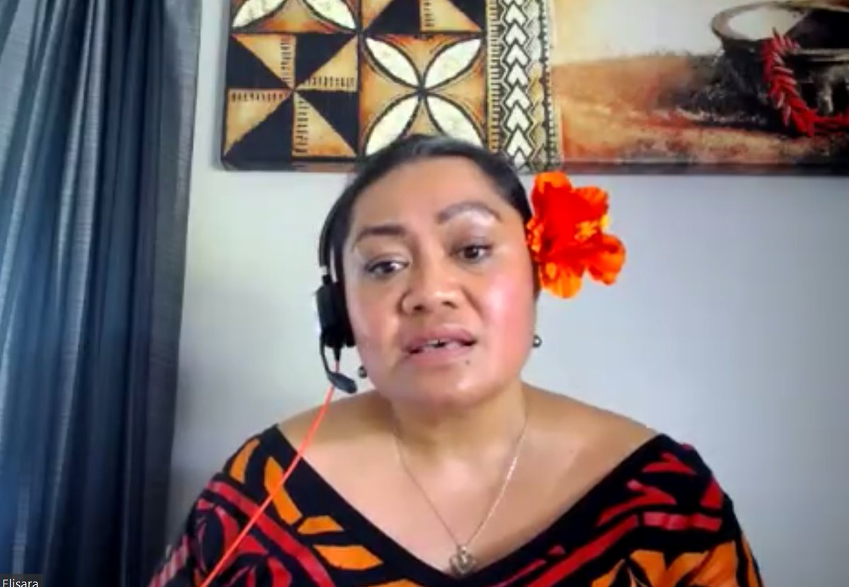 spc_live's tweet photo. "Our connection to the ocean &amp; land as part of our relational existence &amp; identity is critical to how we see and conceptualise our #foodsystems grounded in those connections as part of conversation on sustainable food systems in the Pacific" @lani_tago at the #foodsystemsdialogue https://t.co/2mbCY4d9T3