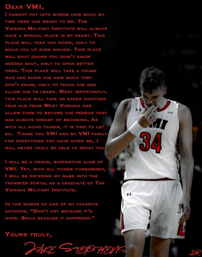 Jake Stephens (@jakestephens0) on Twitter photo Thank you VMI❤️ Thank you VMI❤️